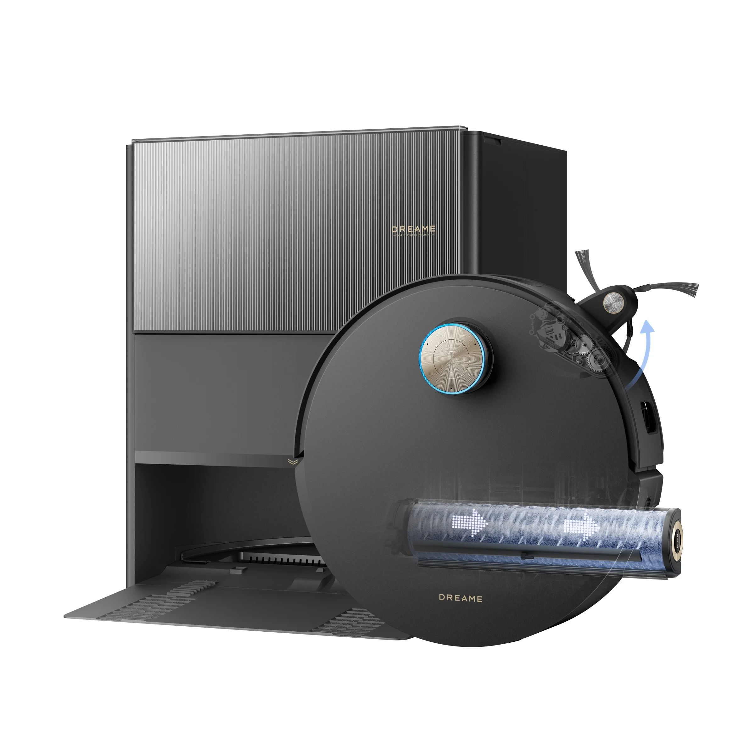 Dreame Aqua10 Ultra Roller Complete Noir Robot Aspirateur Laveur - Image 2