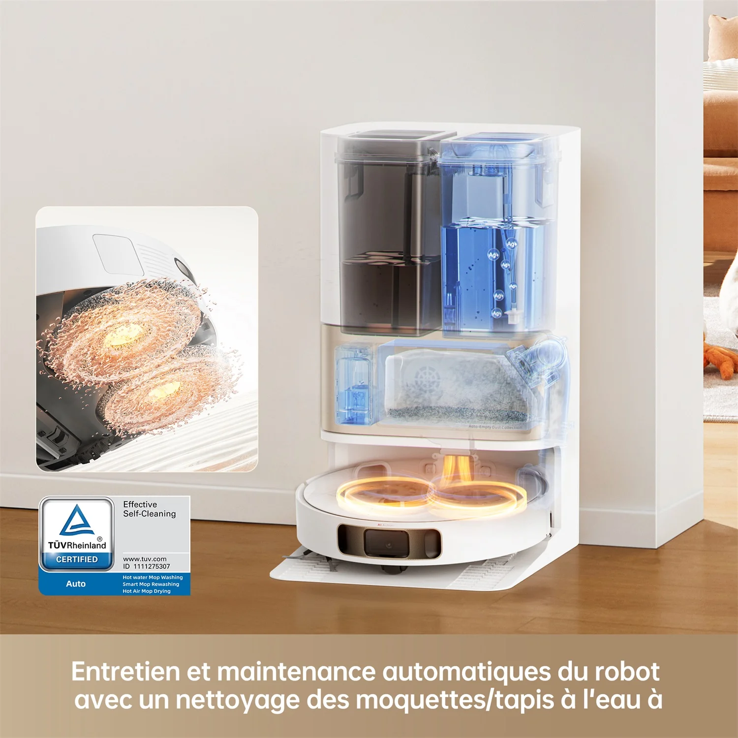 Dreame L10s Pro Ultra Heat Robot Aspirateur Laveur - Image 5