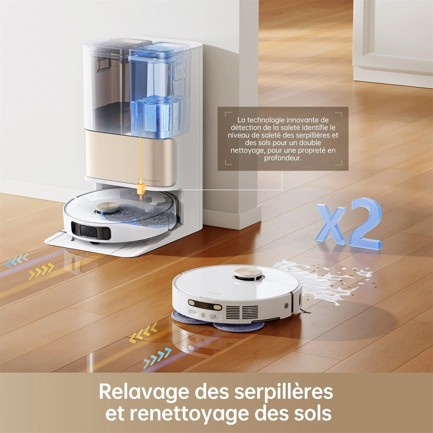 Dreame L10s Pro Ultra Heat Robot Aspirateur Laveur Landing - Image 6